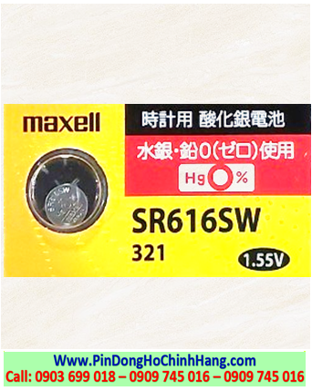 Maxell SR616SW, Pin 321